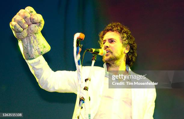 Wayne Coyne of The Flaming Lips performs during Coachella 2004 at the Empire Polo Fields on May 2, 2004 in Indio, California.