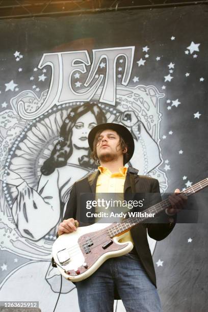 Australian indie rock band Jet performing at V Festival in 2005