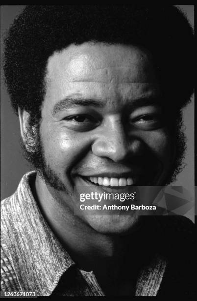 Studio portrait of American Soul and R&B musician Bill Withers , New York, New York, 1971.