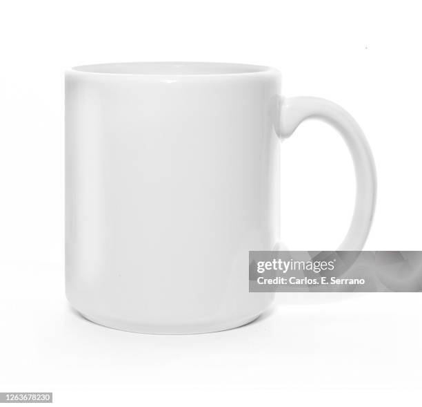 white coffee / tea cup - mokken stockfoto's en -beelden
