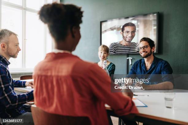 Conference Interview 507 Zoom Video Interview Stock Photos, High-Res Pictures, and Images ...