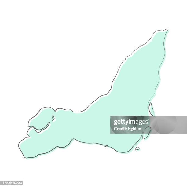 ilustraciones, imágenes clip art, dibujos animados e iconos de stock de mapa de la isla de montreal dibujado a mano sobre fondo blanco - diseño de moda - isla de montreal