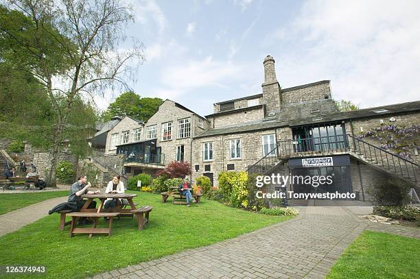 brewery arts centre with garden in kendal. - kendal stock pictures, royalty-free photos & images