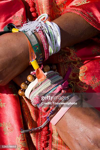 festival wristbands - silloth stock pictures, royalty-free photos & images