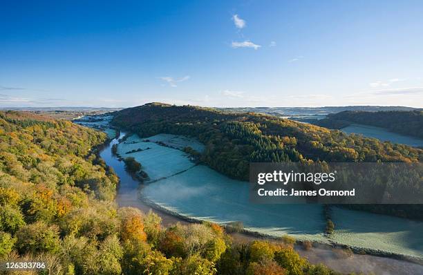 the river wye at symonds yat. herefordshire. england. uk. - forest of dean stock pictures, royalty-free photos & images