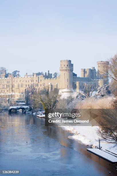 warwick castle. warwickshire. england. uk. - warwick castle stock pictures, royalty-free photos & images
