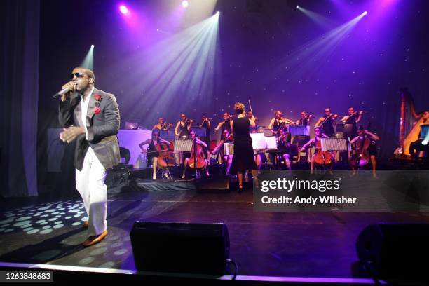 Kanye West performing at Abbey Road Studios in London in 2005