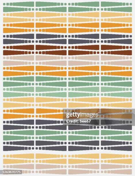 ilustraciones, imágenes clip art, dibujos animados e iconos de stock de vector chevron salmón seamless patrón - batik