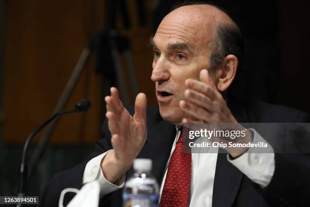 State Department Special Representative for Venezuela Elliot Abrams testifies before the Senate Foreign Relations Committee in the Dirksen Senate...