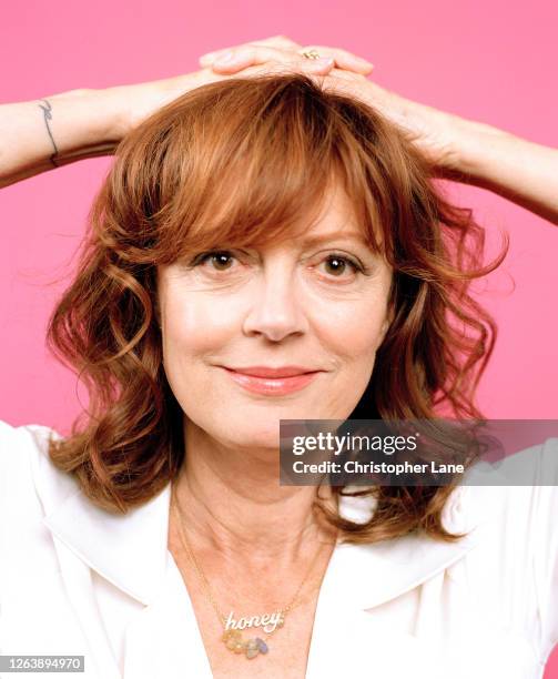 Actress Susan Sarandon is photographed for Guardian Newspaper on July 23, 2014 in New York City.