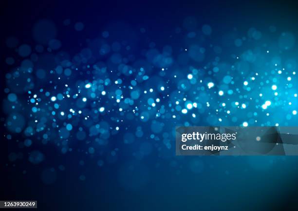 illustrazioni stock, clip art, cartoni animati e icone di tendenza di glitter natalizi blu - fascino