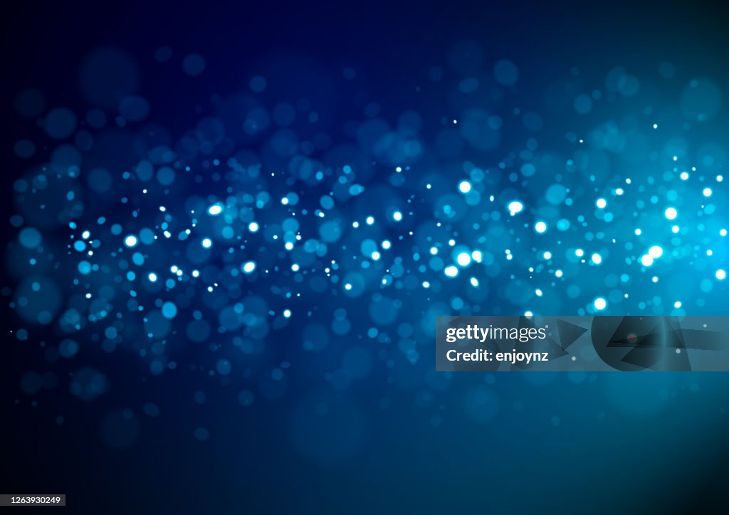 Blue Christmas glitter