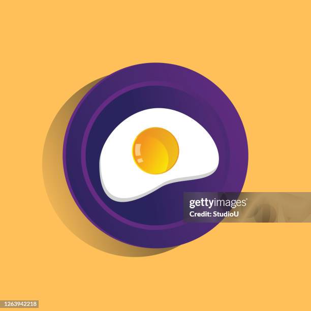 breakfast flat style stock illustration - omelette stock illustrations