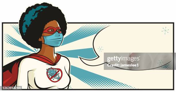 african coronavirus superhero - biohazardous substance stock illustrations