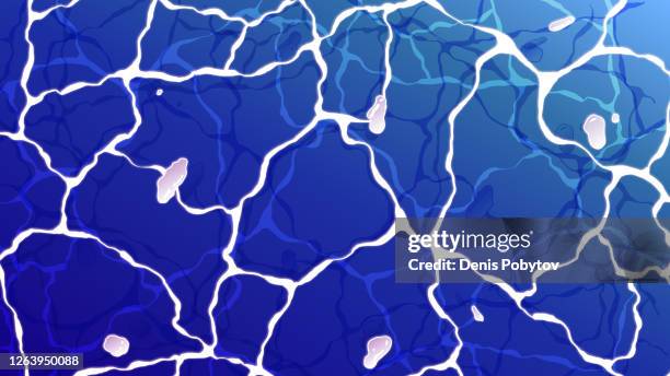 textured vibrant water surface illustration - ripples on the water. - underwater pool background stock illustrations