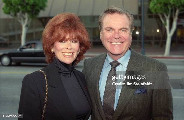 Jill St. John and Robert Wagner pose for a portrait in Los Angeles, California in 1997.