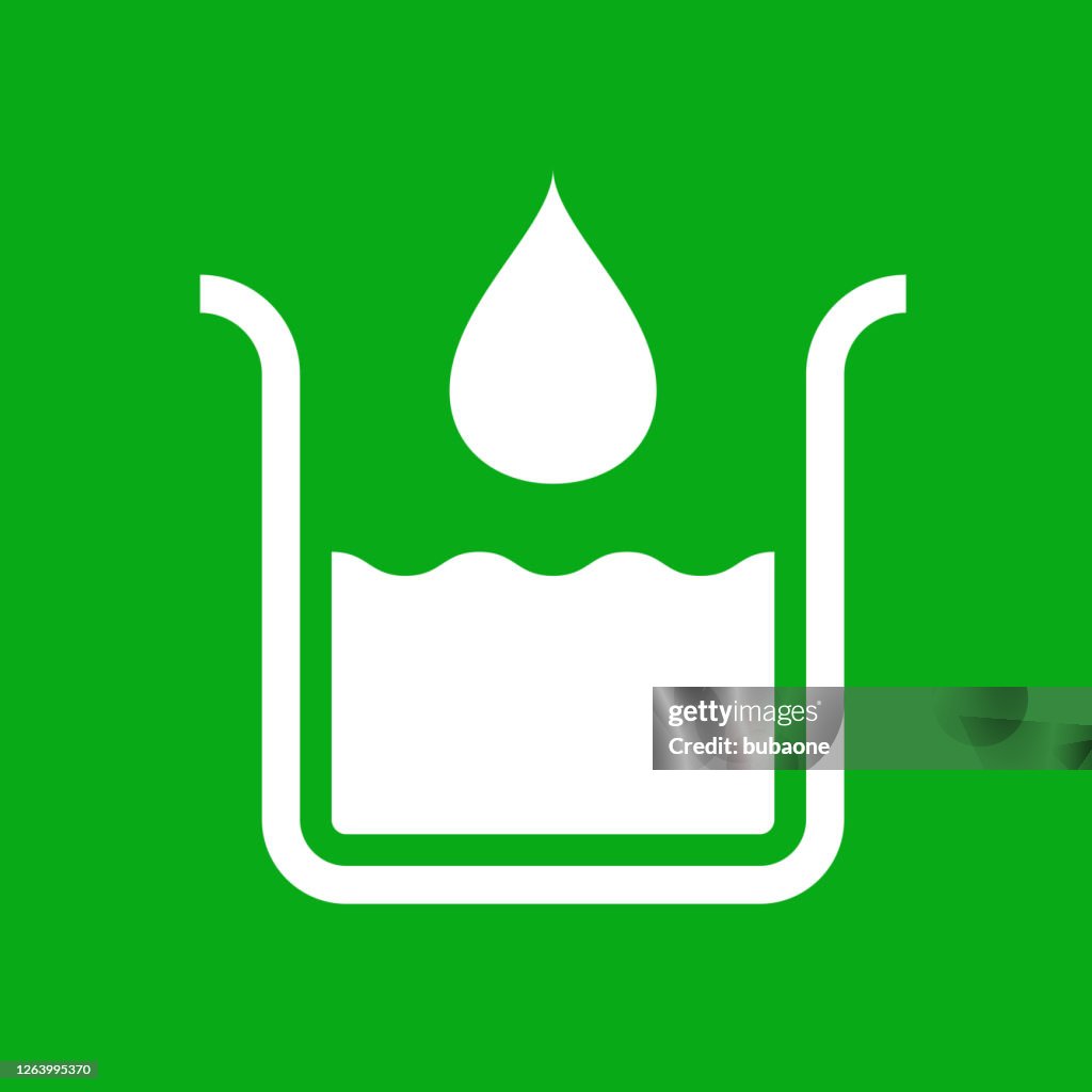 Water Drop and Flask Icon