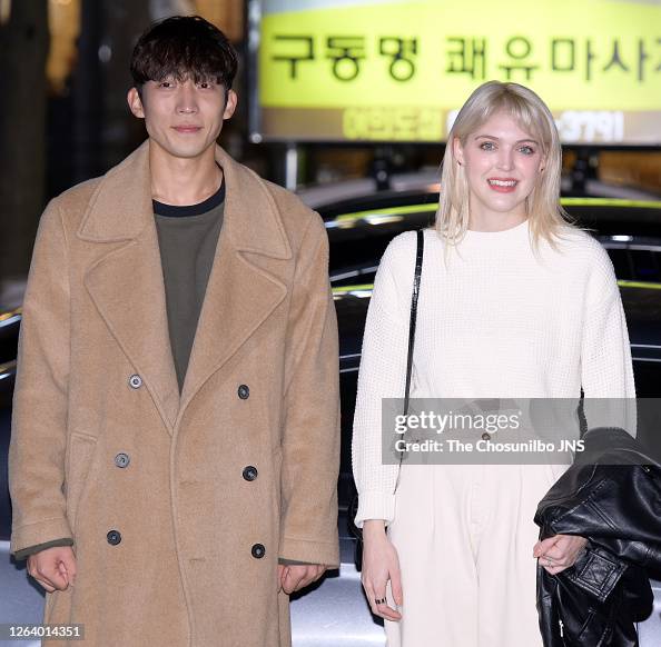 Actor Lee Sang-Yi and actress Carson Allen during 'When the Camellia...  News Photo - Getty Images
