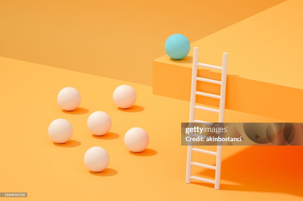 Teamwork and Leadership, Ladder of Success Concept