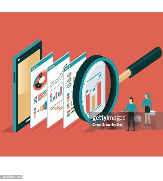 analysis - scrutiny stock illustrations