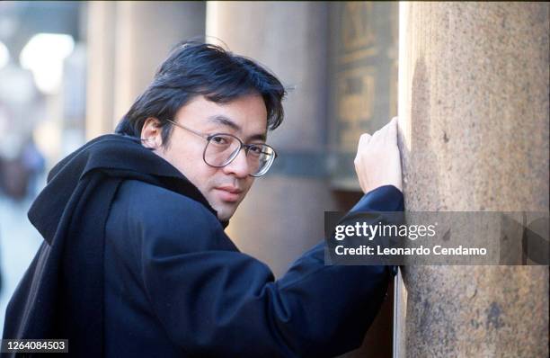 Japanese-British writer Kazuo Ishiguro, Milan, 27th October 2000.