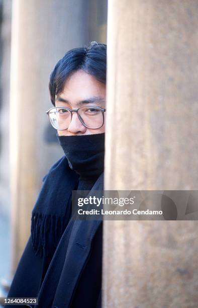 Japanese-British writer Kazuo Ishiguro, Milan, 27th October 2000.