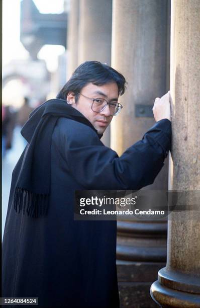 Japanese-British writer Kazuo Ishiguro, Milan, 27th October 2000.
