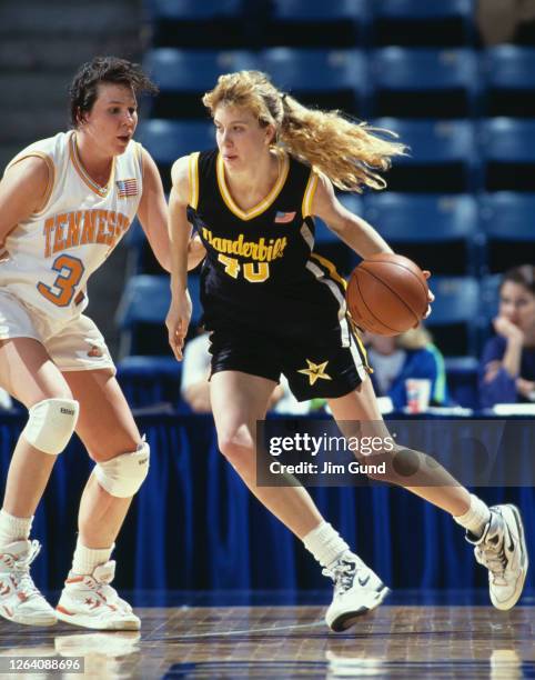 Wendy Scholtens, Center for the Vanderbilt University Commodores during the NCAA Division I Women's Southeastern Conference Second Round game against...