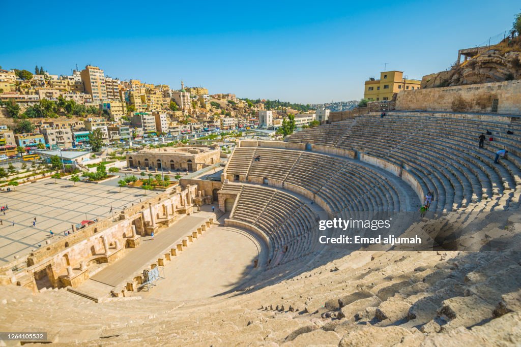 The Roman Amphitheatre in Amman, Jordan