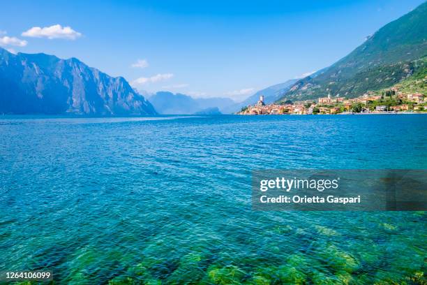 italy - malcesine, charming town on lake garda, the largest italian lake - malcesine stock pictures, royalty-free photos & images