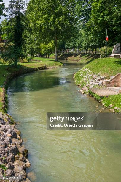 italien - treviso, der botteniga fluss - treviso italian stock-fotos und bilder