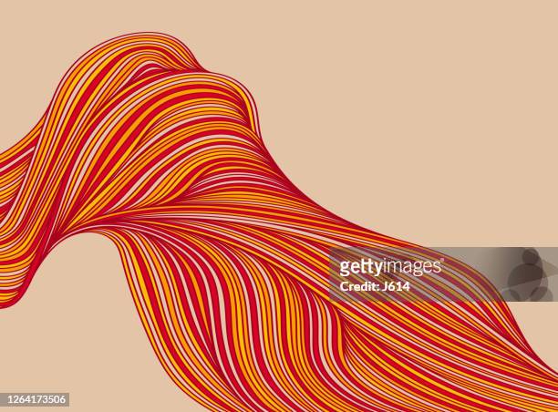 abstract fiery doodle shape - drawing activity stock illustrations