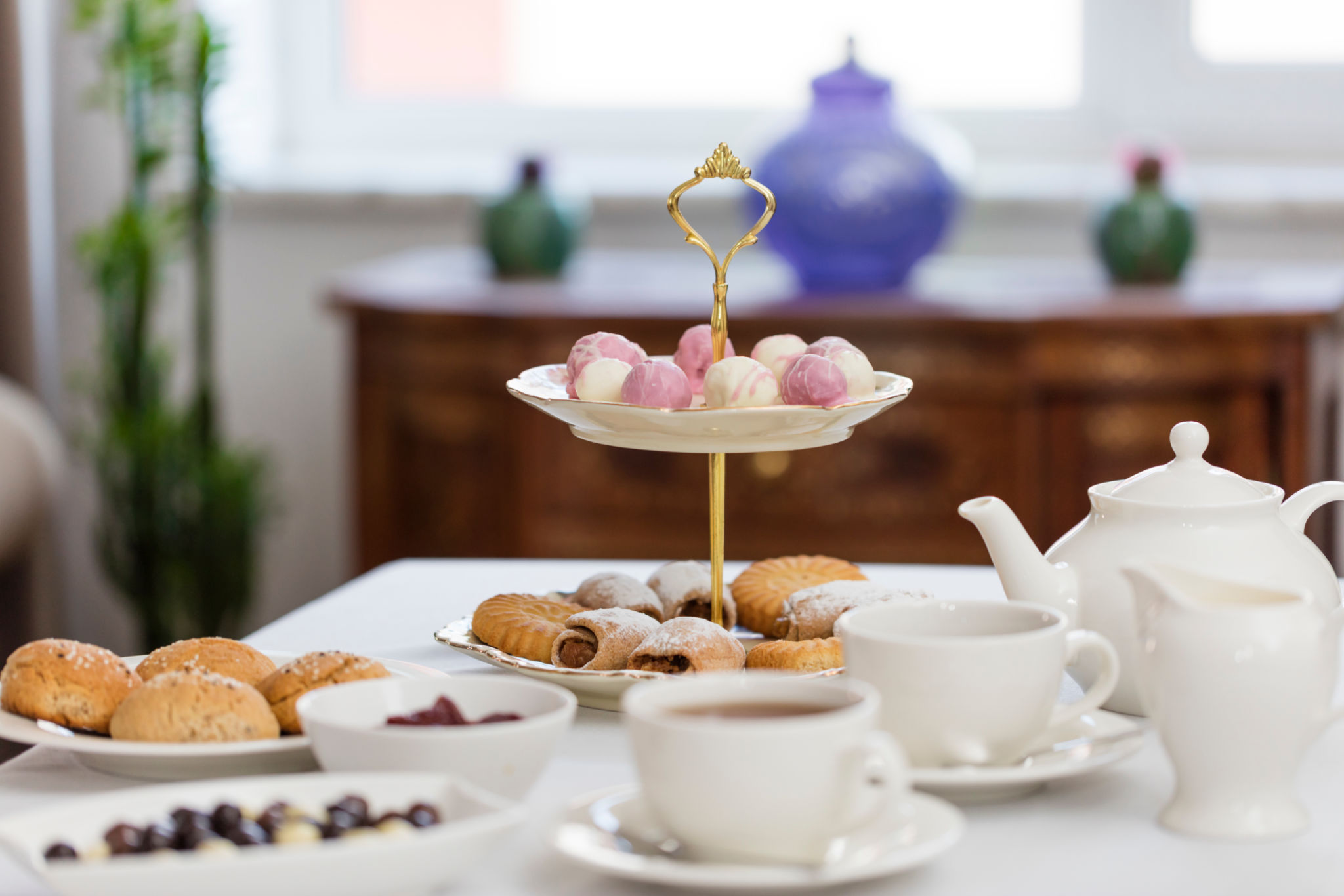 afternoon tea table settings