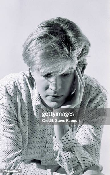 English New Wave musician David Sylvian, of the group Japan, London, 4/14/1982.