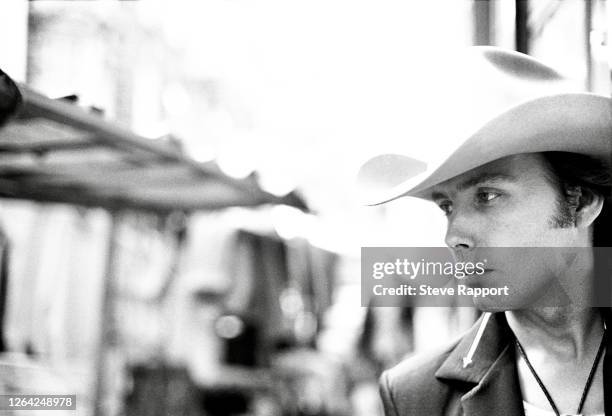 American Country musician Dwight Yoakam, London, 8/15/1986.