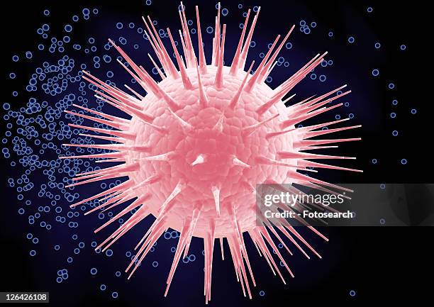 biotech, computer graphic, close-up, black background, atom - radiolaria stock pictures, royalty-free photos & images