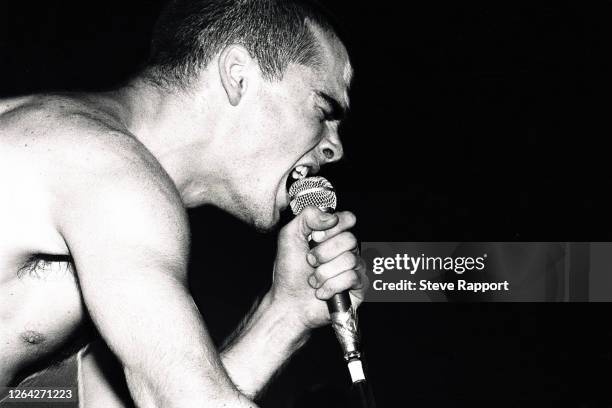 American Punk Rock singer Henry Rollins, of the group Black Flag, Christmas on Earth, Queens Hall, Leeds, .