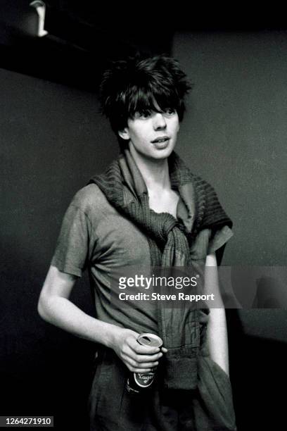 English New Wave and Alternative musician Ian McCulloch, of the group Echo & the Bunnymen, Lanchester Poly, Coventry, .