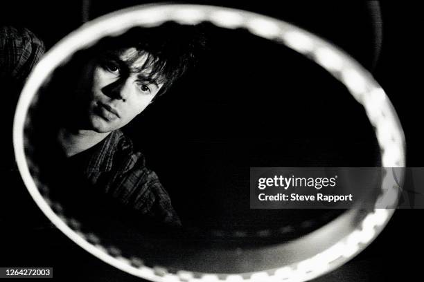 English New Wave and Alternative musician Ian McCulloch, of the group Echo & the Bunnymen, films 'The Killing Moon'music video, London, .
