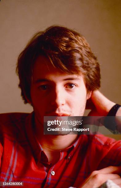 Portrait of American actor Matthew Broderick, London, .