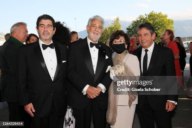Placido Domingo , his wife Marta Domingo and their sons Alvaro Maurizio Domingo and Placido Domingo Jr. Attend the 8th Austrian Music Theatre Award...