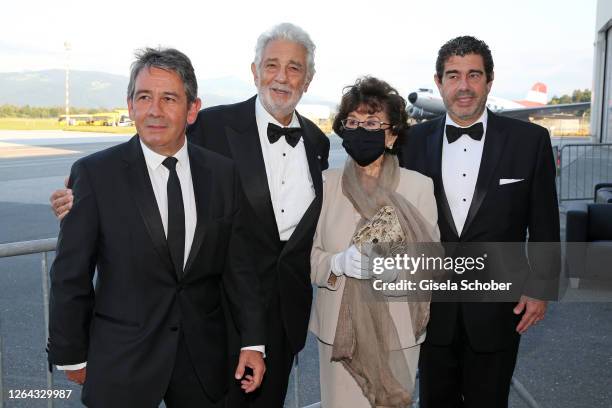 Placido Domingo , his wife Marta Domingo and their sons Placido Domingo Jr. And Alvaro Maurizio Domingo attend the 8th Austrian Music Theatre Award...