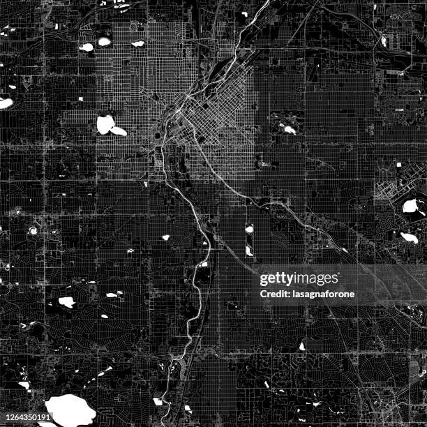 denver, colorado vector map - denver international airport stock illustrations