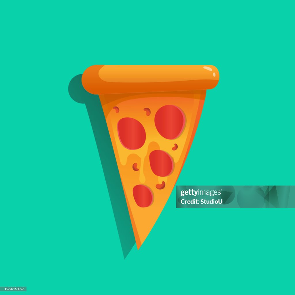 Pizza Flat Icon Design