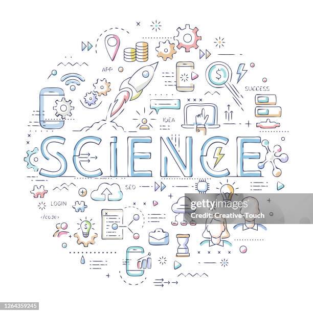 thin work set - content production stock illustrations