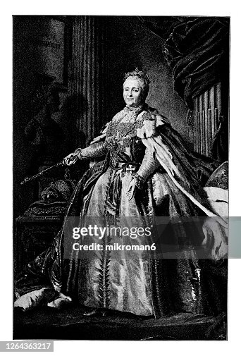 Portrait of Czarina Catherine II, Catherine the Great, Empress of Russia