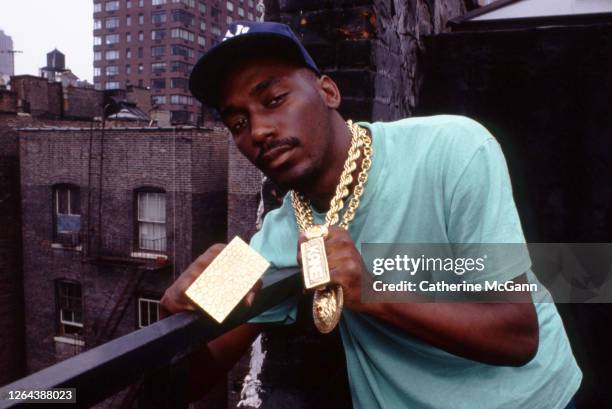 Rapper Big Daddy Kane poses for a portrait on August 12, 1988 in New York City, New York.