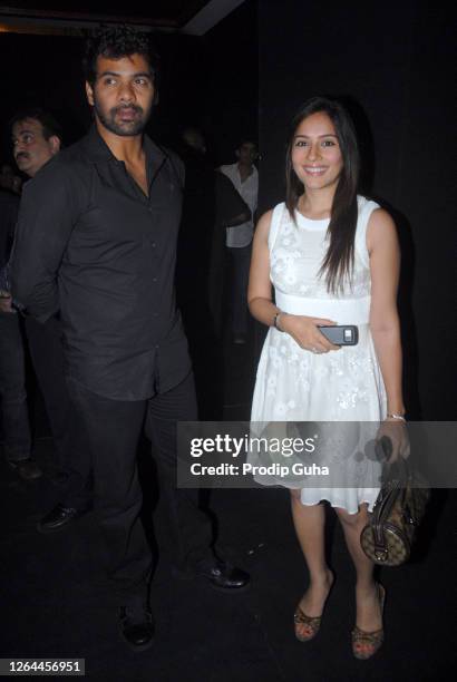 Shabir Ahluwalia and Kanchi Kaul attend the launch of first fashion lifestyle store “The Collective” on October 09, 2009 in Mumbai, India.