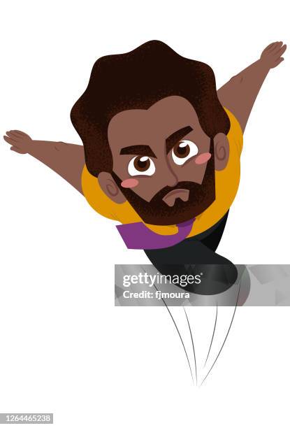 super dedicated father and worker - masculinity undone stock illustrations