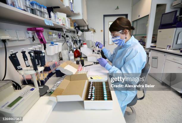 Corinna Lieleg, director R&D at Eisbach Bio, working on a cure for Covid-19 conducts lab work at Eisbach Bio during the coronavirus pandemic on...